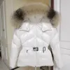 Luxe puffer dames lange pufferjas Fashion Design Dames donsjassen Winter Warm Grote bontkraag Donsjack Designer Merk Dames pufferjassen z6