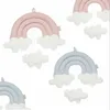 Lit de bébé autour de la barre pare-chocs, berceau, chambre, nuages, accessoires pour bébé, ensemble de literie, jouets, pendentif de berceau pour enfants, 240112