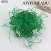 Hair Accessories 8pcs/set St. Patrick's Day Feather Bows Girls Clip For Mardi Gras Kids