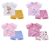 neonato Set stampa carina cotone morbido ragazzi ragazze vestiti 2 pezzi pigiami per bambini unisex set di abbigliamento per bambini 2103096826513