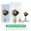 Decorative Flowers 2 Pcs Simulation Lotus Decoration Po Props Touch Artificial Green Plant Eva Ornament