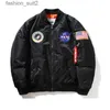 nasa Jackets Automne-vol Veste Pilote Manteau Noir Vert Bomber Ma1 Hommes Nasa Broderie Baseball Manteaux avec Fermeture À Glissière cp bomber veste Vestes Pour Hommes 1 HD6I