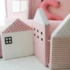 4 pçs/set nórdico cama do bebê pára-choques infantil berço almofada protetor do bebê nascido berço em torno de travesseiros decoração do quarto para menina/menino quarto 240112