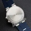 Nouveau 44mm Aluminium 103815 Automatique Montre Pour Homme Marqueurs De Bâton Cadran Gradation Bleu Boîtier En Acier Bracelet En Caoutchouc Bleu Montres Pour Hommes Timezonewatch DHTM Z15d