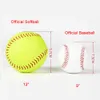 12 pouces pratique sportive balle molle taille officielle poids balle d'entraînement non marquée balle molle de baseball pour enfants de haute qualité nouvelle vente chaude 240113