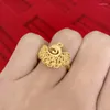 Bagues de cluster Exquis creux Phoenix Bague pour fille Accessoires de mariage de mariée Vintage Gold Animal Design Femmes Anniversaire réglable