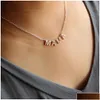 Pendant Necklaces Pendant Necklaces Fashion Dainty Copper Mama Chokder Necklace Jewelry For Women Mothers Day Gift Drop Delivery Penda Dhsbs