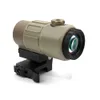 Tactique Airsoft G45 5X loupe portée optique Exps3 558 point rouge Combo avec marquages de drapeau américain Sts Mount Weaver Mil-Std-1913 Rail Dro