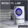 Control de plagas Lámpara eléctrica para matar mosquitos Alimentada por USB Protección UV no tóxica Mute Bug Zapper Fly Mosquitos Trampa Suministro Drop Delive Dhbst