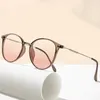 Sunglasses Anti-Blue Light Near Sight Eyewear Ultralight Cold Brown Blush Glasses Female Myopia Round Optical Spectacle Eyeglass