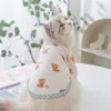 Dog Apparel Spring Summer Pet Clothes Kitten Puppy Cute Pullover Small And Medium-sized Cartoon Shirt Sphynx Cat Chihuahua Yorkshire