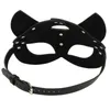 Porno Fetish Testa Maschera Frusta BDSM Bondage Restrizioni PU Pelle Gatto Maschera di Halloween Gioco di ruolo Giocattolo del sesso Per uomini Donne Giochi Cosplay