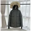 メンズダウンジャケットVeste homme Outdoor Winter Jassen Outerwear Big Fur Hooded Fourure Manteau downジャケットコートヒバーデザイナーカナダ328