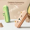 16 Children Holes Otamatone Musical Instrument Baby Enlightenment Music Instruments Children's Harmonica Novel Toys 240112