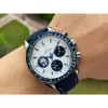 Watchmen Speedmaster Designer Watch Omegawatch Superclone 5A Superb Qualidade Mecânica Uhr All Dial Work Uhr Silver Snoopys Award 50th Rocket Moving Montre BGPQ