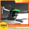 Câmera UAV Drone 2K de 3 eixos Gimbal S155 Quadcopter, prevenção de obstáculos de 360°, carga útil de 500g, retorno inteligente para casa Perfeito para presentes masculinos iniciantes e coisas para adolescentes.