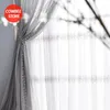 Nowoczesne europejskie zasłony tiulowe dla żywych jadalni sypialnia Pearl Enens okna