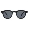 Солнцезащитные очки круглые винтажные женские брендовые дизайнерские солнцезащитные очки женские ретро модные очки с заклепками черное зеркало
