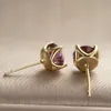 Pendientes JoyceJelly de 1CT y 65mm, pendientes tipo botón de plata fina S925 para mujeres y hombres, joyería brillante Unisex de buenos de lujo 240112