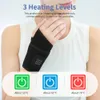 Wrist Brace Heated Wrap Pain Relief For Arthritis Sports Waterproof Warmer Basketball Auto Shut Off Fitness Adjustable Band 240112