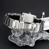 25 mm nowy W4TA0008 Szwajcarski kwarc Watch Watch rzymskie markery Białe diamentowe ramki stali nierdzewnej Bransoletka dama sukienka TWCR TimeZoneWatch Z18b