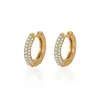 Véritable 18 or jaune 1 s diamant boucle d'oreille femmes Fine Aros Mujer Oreja 18 K Orecchini pierres précieuses boucles d'oreilles pour femmes 240112