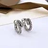 errings 3 stijlen studs sieraden vrouwen 18k goud verzilverd stud hoop voor party klavertje 4 alfabet oorbel studs set gift hoops studs prachtige sieraden set gift