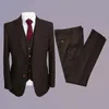 Costumes pour hommes Blazers costume homme trois pièces décontracté gilet d'affaires marié meilleure fête de mariage livraison directe Oto2K