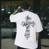 Erkek Tişörtleri Harajuku Street Giyim Hip Hop Erkek Dövme Cano Ön Fross Kısa Kollu T-Shirt Kişilik Gangster W Coasteyolq