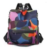 Zaino JOYPESSIE Moda Nylon impermeabile Donna Mochila Zaino a spalla nero per ragazze Zaino Bagpack Solido Zaino per la scuola superiore