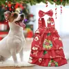 Vêtements de chien vêtements de Noël motif de Noël adorable sans manches chaude charmante robe pour animaux de compagnie pour chats chiens