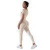 Kvinnor Ribbed Jumpsuits Outfits Short Sleeve Operting Jumpsuit Sportwear Mujer Sexy Rompers Bodycon Bodysuit 240112