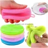 Brosses de nettoyage Simple Sile Dish Bowl Brosses de nettoyage Mtifonction 8 couleurs Tampon à récurer Pot Pan Wash Brush Cleaner Cuisine Vaisselle Wa Dhfcj