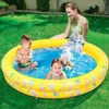 Crianças piscina inflável pvc redondo abacaxi impresso piscina inflável para criança ao ar livre centro de jogo água para jardim 240112