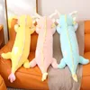 Kawaii 100cm dragão pelúcia brinquedo bonito dos desenhos animados dinossauro plushie boneca macio longo travesseiro anime crianças brinquedos bebê sono travesseiros 240113