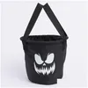 Other Festive & Party Supplies Led Light Halloween Candy Bags Up Trick Or Treat With Pumpkin Design Reusable Goody Bucket For Kids Dro Dhvac