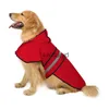 Abbigliamento per cani Cani di taglia grande Impermeabile per cucciolo Golden Retriever Bulldog Franch Pug Poncho Impermeabile riflettente per cani Abbigliamento per cani da compagnia Yorkvaiduryd