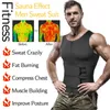 Männer Body Shaper Taille Trainer Gürtel Ihren Bauch Schweiß Weste Abnehmen Unterwäsche Gewichtsverlust Hemd Fett Workout Tank Tops 240112