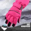Warme Winter-Reithandschuhe für Kinder, fünf Finger, Skisport-Handschuhe, wasserdicht und winddicht, rutschfester Fäustling 240112