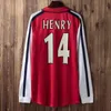 Arsen Retro Soccer Jersey HENRY HIGHBURY Home Away Mangas Compridas Camisas de Futebol BERGKAMP VIEIRA REYES ADAMS GALLA WRIGHT 91 92 98 99 01 02 04 05 06 07