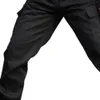 男性のカーゴパンツルーズ耐摩耗性の柔らかい通気性ミッドウエストポケット会社ステッチロングアウトドアトレーニングキャンプズボン240112