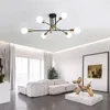 Ljuskronor enkel gren tak ljuskrona modern nordisk e27 svart guld LED -ljusrestaurang Aisle Balcony Corridor Lighting