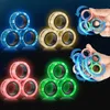 Yishidany 12pcs Glow in Dark Magnetic Ring Fidget Spinner Toys Fingers Magnet ADHD Stress Releas