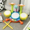 Ensemble de batterie pour enfants, jouets d'instruments de musique pour les tout-petits, 13 bébés avec Microphone de travail éducatif, 240112