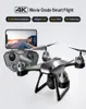 RC Intelligent Uav Aircraft HD Professional Helicopter 4K Dual Camera UAV Aerial Pography Quadcopter C286205369