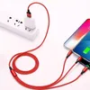 高品質3 in 1高品質充電タイプCケーブルマイクロUSB iPhone充電ケーブル用サムスンHuawei Xiaomi Phone Charger USB with Oppoパッケージ