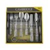 Cambridge Roam Sand 45-Piece Flatware Set with Chrome Buffet Service for 8 spoon set dining table set 240113