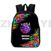 Sacos irritado geometria traço jogo 3d mochilas para meninas adolescentes lona mochilas 12/16 Polegada esportes ao ar livre bolsa de ombro portátil