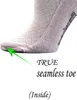 5 Paar atmungsaktive Bambus-Diabetiker-Socken für Damen mit nahtloser Zehenpartie und gepolsterter Sohle 240113
