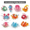 Imãs de geladeira 10 pcs vegetais girassol frutas sushi animal resina geladeira ímã quadro branco adesivo decoração acessórios de cozinhavaiduryd